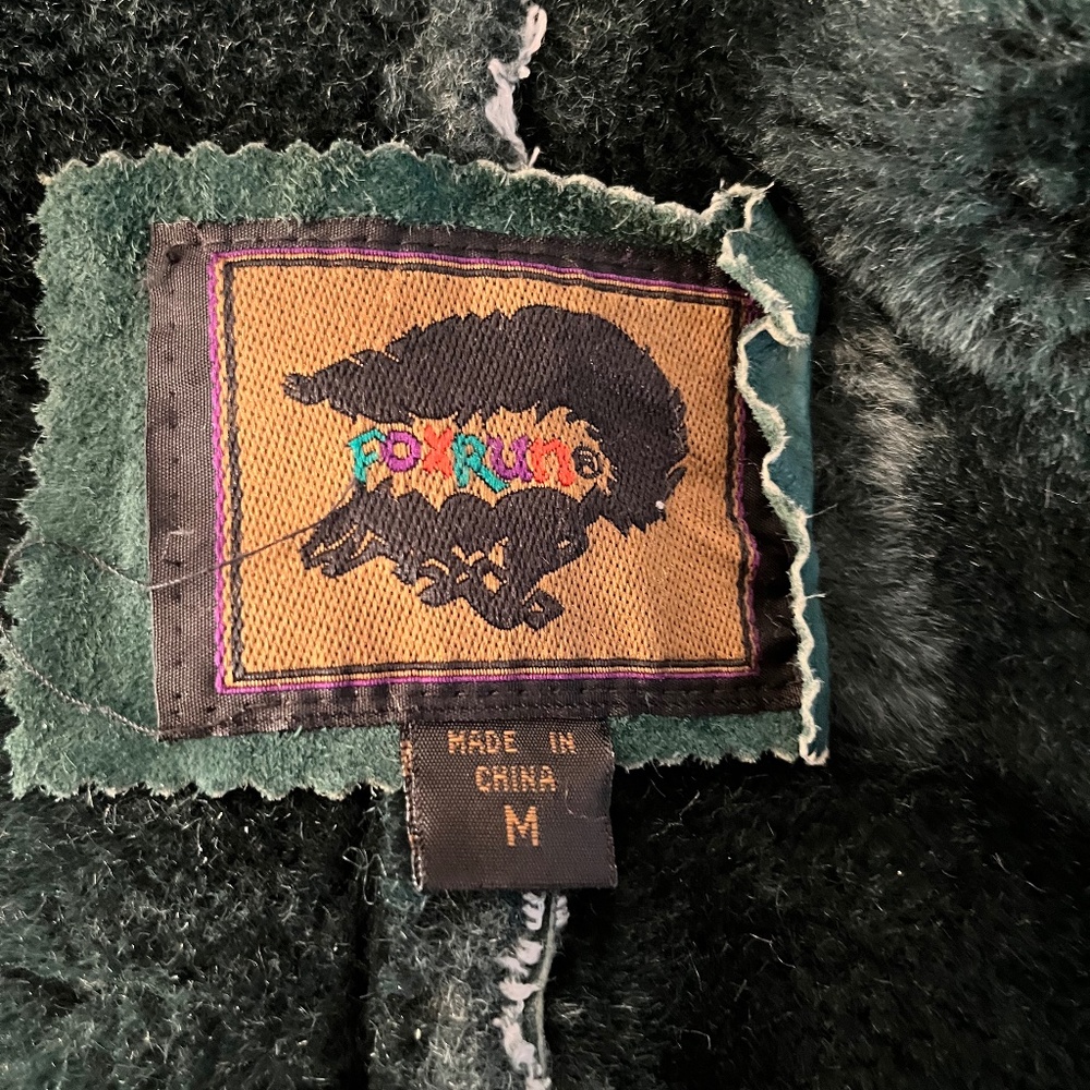Vintage Split Suede Sherpa Coat - Picture 5 of 8